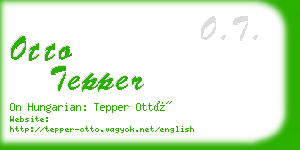otto tepper business card